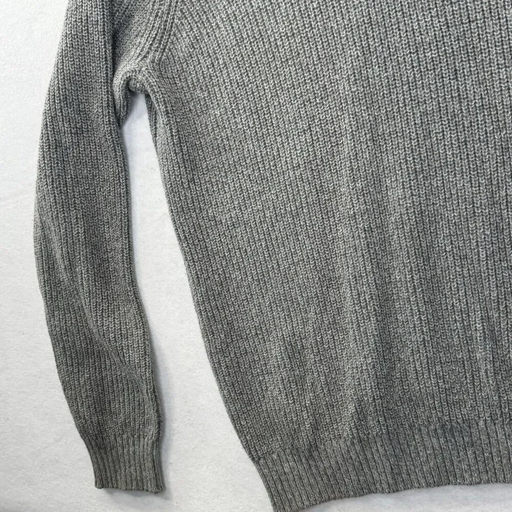 G.H. Bass Fishermans Sweater Mens‎ Large Neutral 1/4 Button Henley